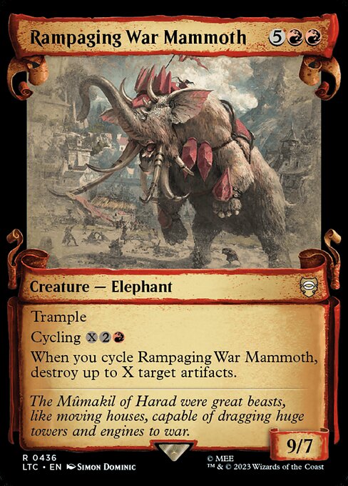 Rampaging War Mammoth - Tales of Middle-earth Commander (LTC) #436 [Foil] [Foil]