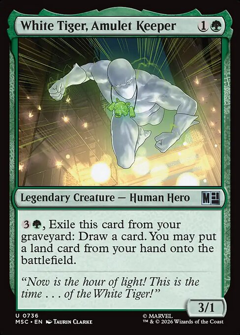 White Tiger, Amulet Keeper - Marvel Super Heroes Commander () #736