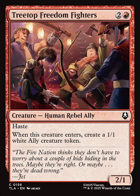 Treetop Freedom Fighters - Avatar: The Last Airbender () #156 [Foil] [Foil]