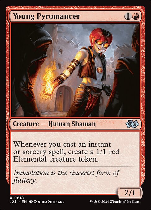 Young Pyromancer - Foundations Jumpstart (j25) #618