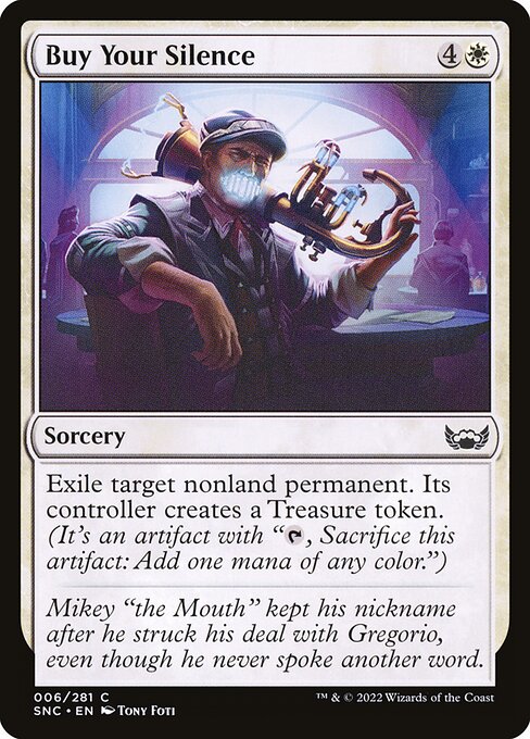 Buy Your Silence - Streets of New Capenna () #6 [Foil] [Foil]