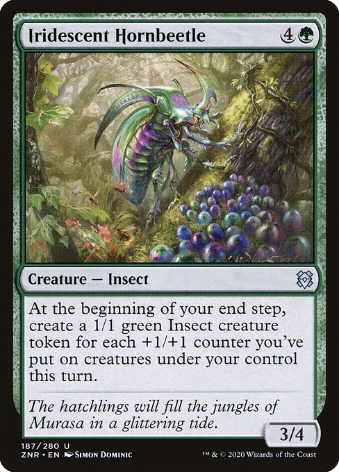 Iridescent Hornbeetle - Zendikar Rising (ZNR) #187