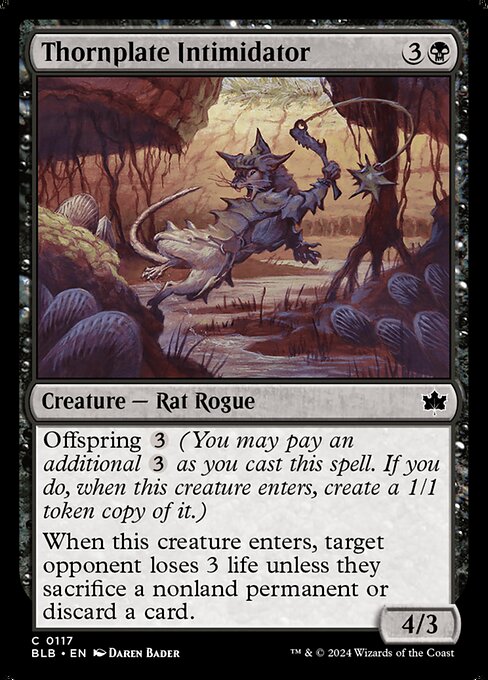 Thornplate Intimidator - Bloomburrow (BLB) #117 [Foil]