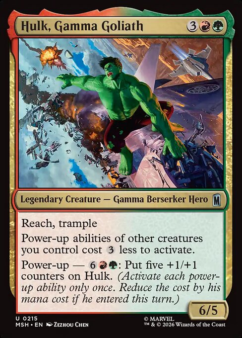 Hulk, Gamma Goliath - Marvel Super Heroes () #215 [Foil] [Foil]