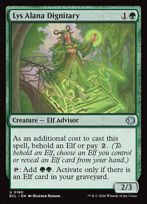 Lys Alana Dignitary - Lorwyn Eclipsed (ecl) #180