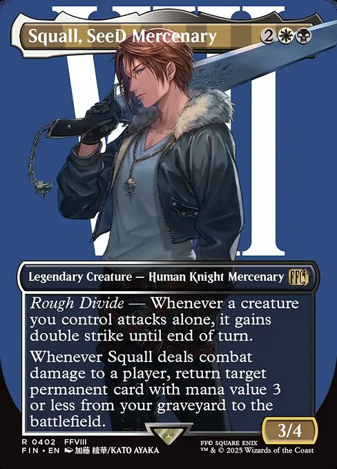 Squall, SeeD Mercenary - Final Fantasy (FIN) #402 [Foil] [Foil]