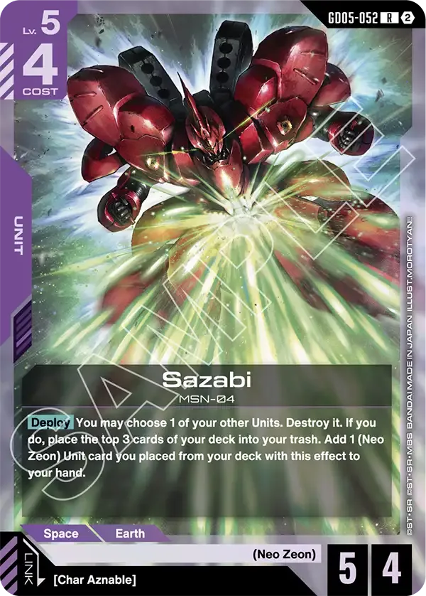 Sazabi (GD05-052) - Freedom Ascension [GD05] (GD05-052) #052