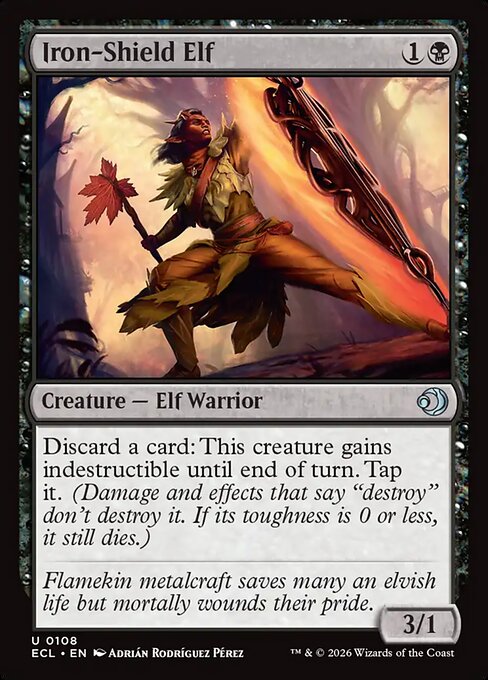 Iron-Shield Elf - Lorwyn Eclipsed () #108 [Foil] [Foil]