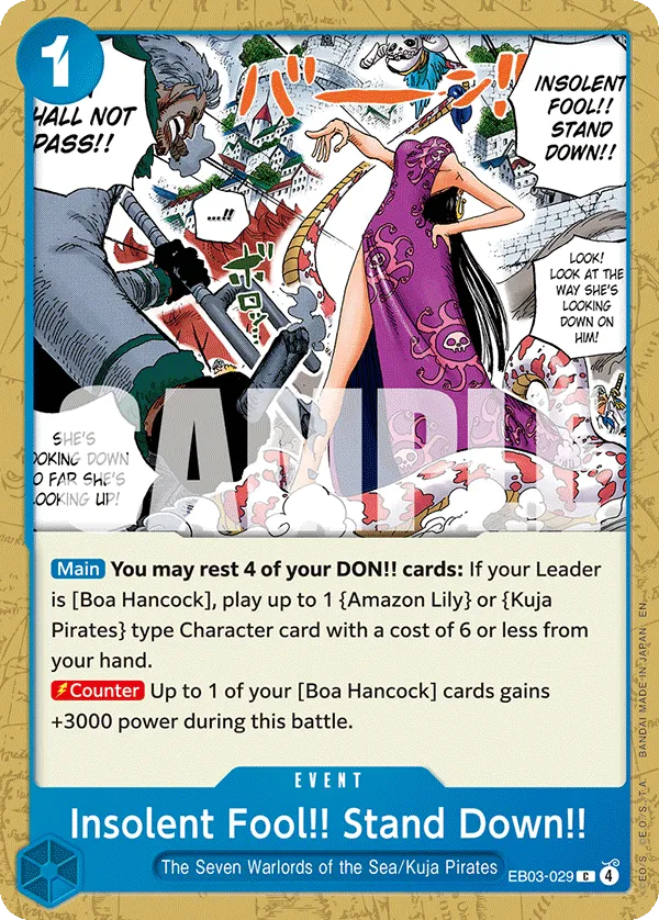 Insolent Fool!! Stand Down!! - ONE PIECE HEROINES EDITION- [EB-03] / Memorial Collection [EB-01] (EB03-029) #029