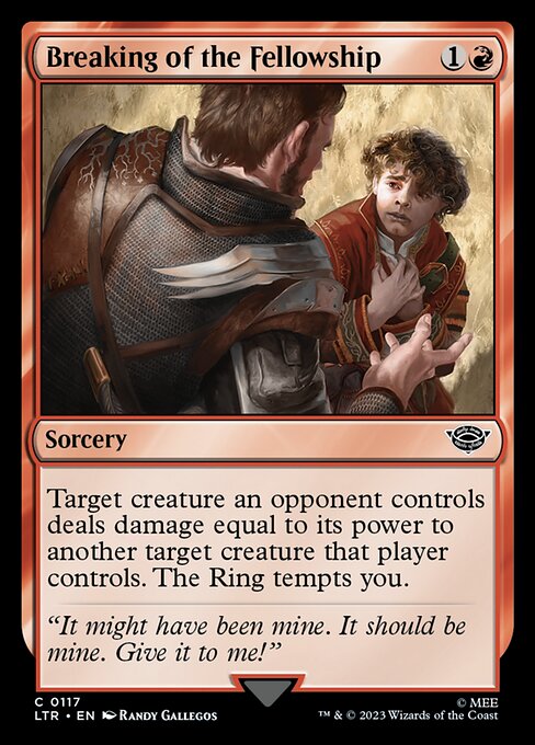 Breaking of the Fellowship - The Lord of the Rings: Tales of Middle-earth (ltr) #117 [Foil] [Foil]