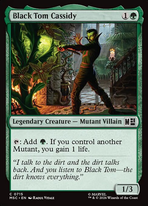 Black Tom Cassidy - Marvel Super Heroes Commander () #715 [Foil] [Foil]