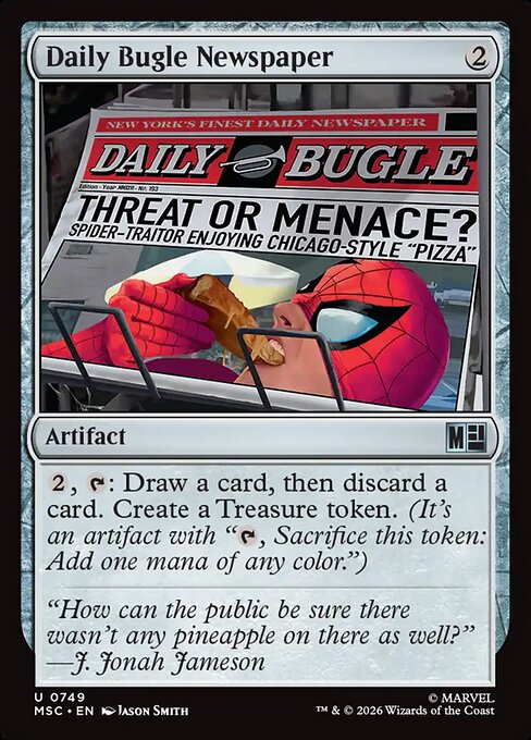 Daily Bugle Newspaper - Marvel Super Heroes Commander () #749