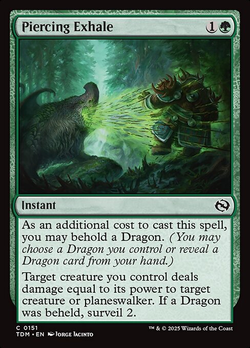 Piercing Exhale - Tarkir: Dragonstorm () #151