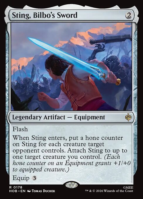 Sting, Bilbo's Sword - The Hobbit (hob) #178 [Foil] [Foil]