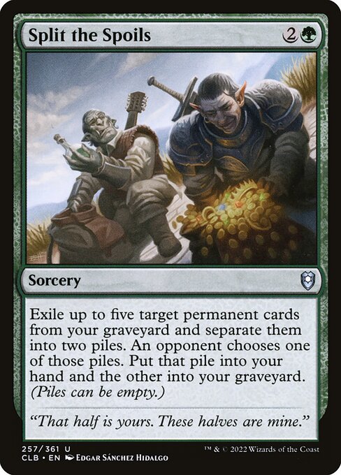 Split the Spoils - Commander Legends: Battle for Baldur's Gate () #257