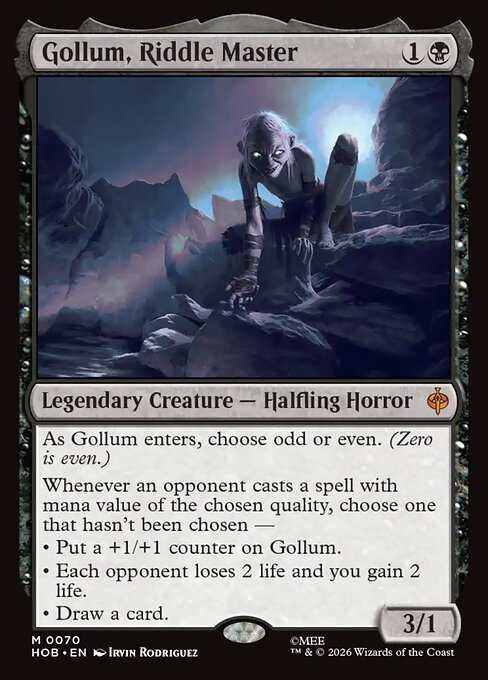 Gollum, Riddle Master - The Hobbit (hob) #70 [Foil] [Foil]