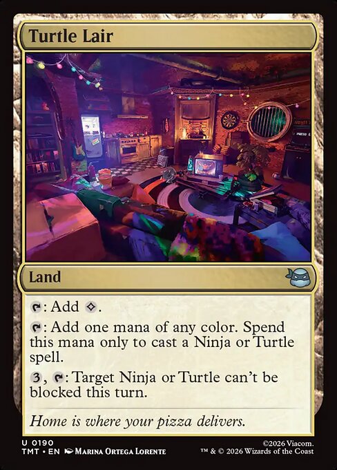 Turtle Lair - Teenage Mutant Ninja Turtles () #190 [Foil] [Foil]