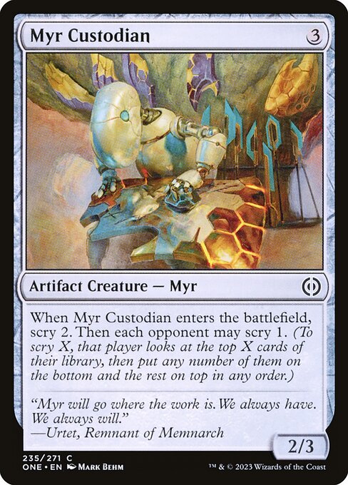 Myr Custodian - Phyrexia: All Will Be One () #235