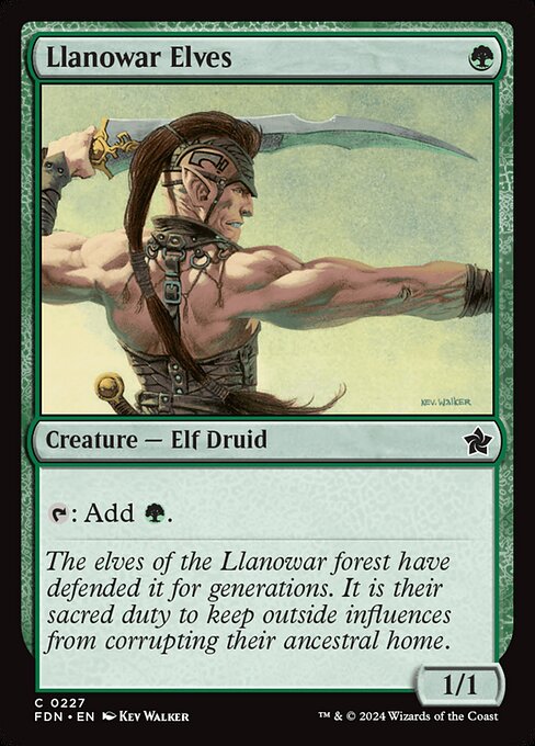 Llanowar Elves - Foundations (FDN) #227