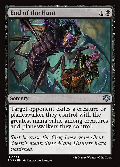 End of the Hunt - Secrets of Strixhaven () #81 [Foil] [Foil]