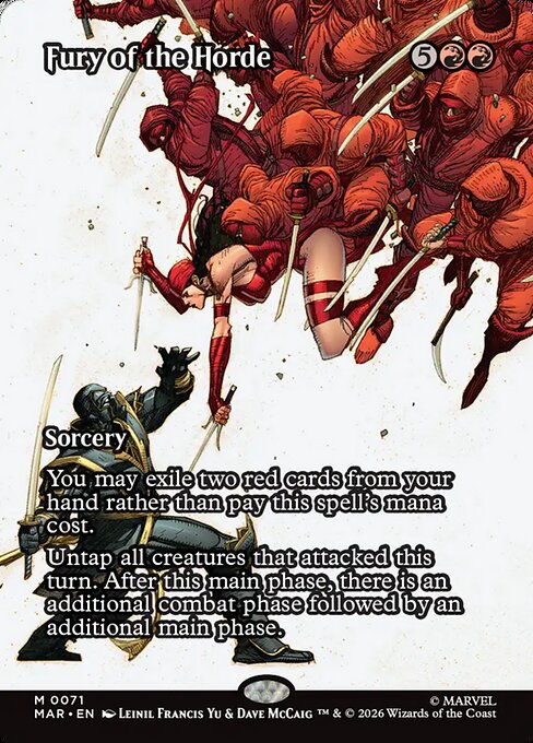 Fury of the Horde - Marvel Universe () #71 [Foil] [Foil]
