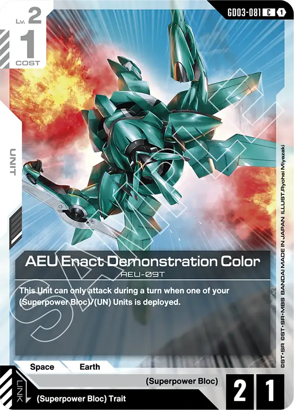 AEU Enact Demonstration Color - Steel Requiem (GD03-081) #081