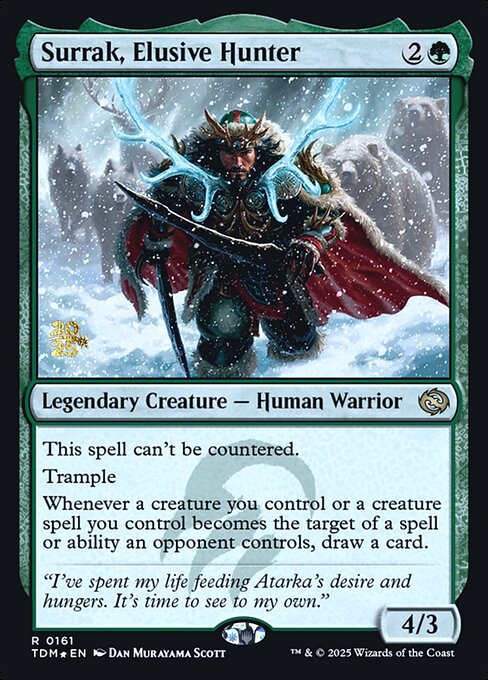 Surrak, Elusive Hunter - Tarkir: Dragonstorm Promos (PTDM) #161s