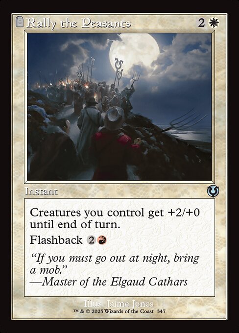 Rally the Peasants - Innistrad Remastered (inr) #347 [Foil] [Foil]