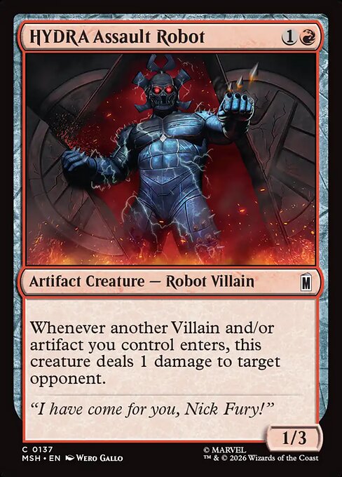 HYDRA Assault Robot - Marvel Super Heroes () #137 [Foil] [Foil]