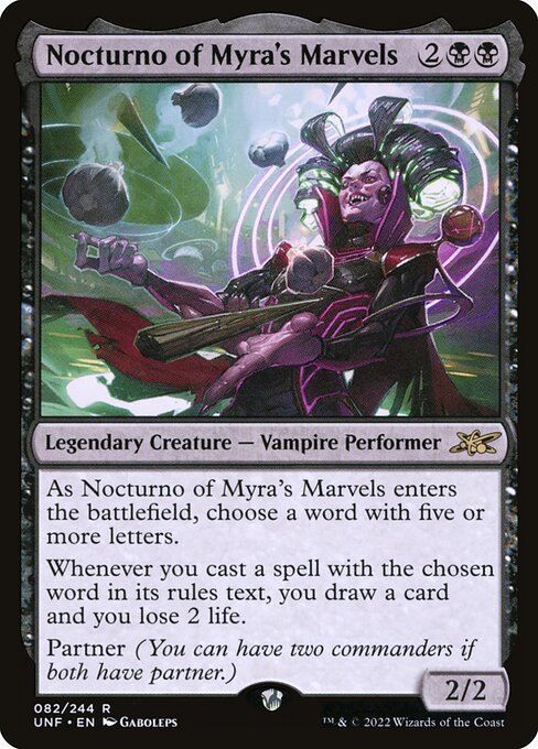 Nocturno of Myra's Marvels - Unfinity () #82 [Foil] [Foil]