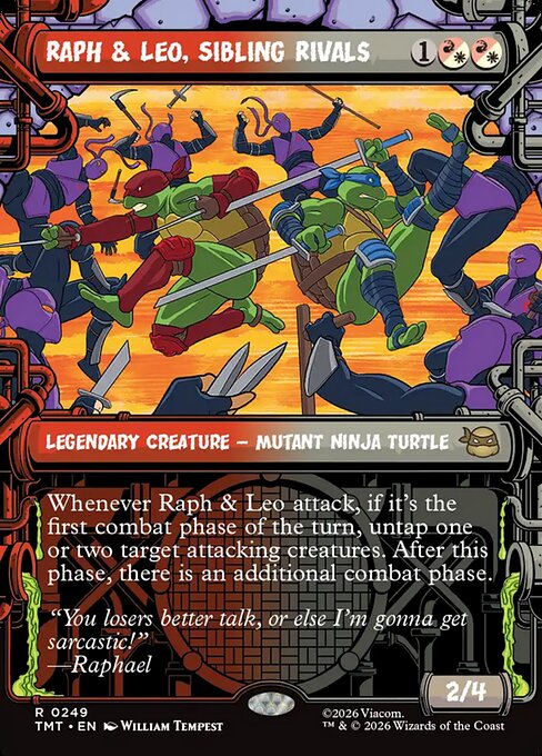 Raph & Leo, Sibling Rivals - Teenage Mutant Ninja Turtles () #249 [Foil] [Foil]