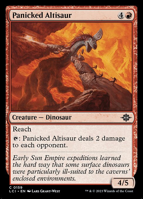 Panicked Altisaur - The Lost Caverns of Ixalan (lci) #159 [Foil] [Foil]