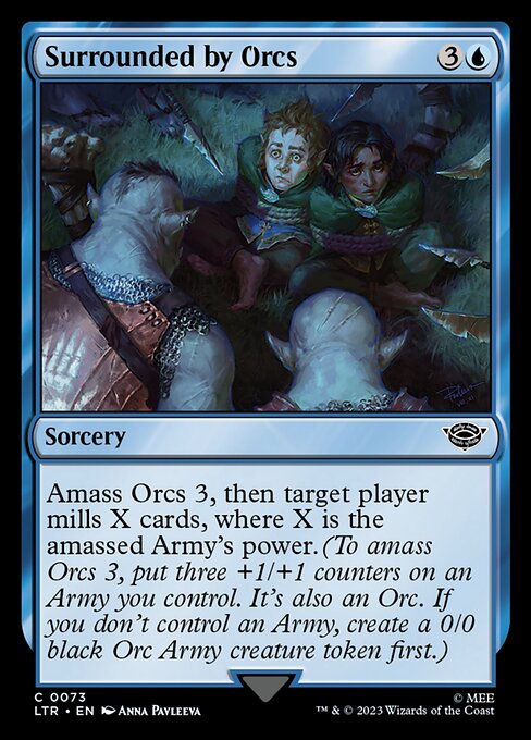 Surrounded by Orcs - The Lord of the Rings: Tales of Middle-earth (ltr) #73 [Foil] [Foil]
