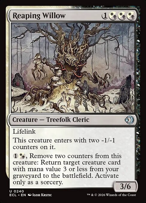 Reaping Willow - Lorwyn Eclipsed (ecl) #240