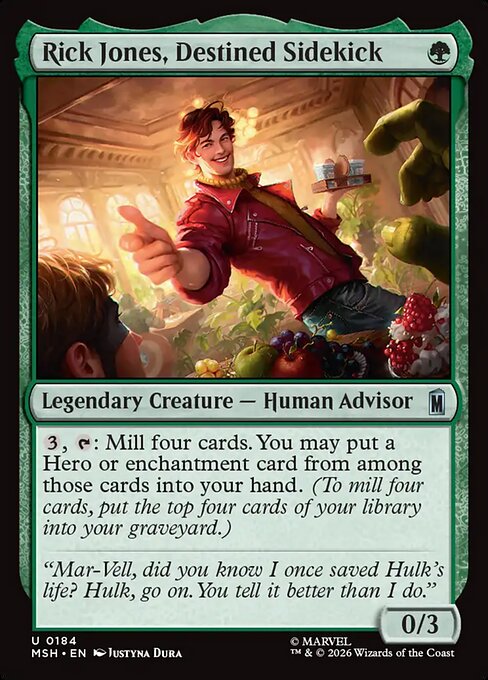 Rick Jones, Destined Sidekick - Marvel Super Heroes () #184 [Foil] [Foil]