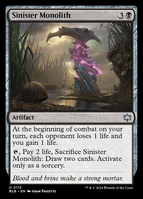Sinister Monolith - Bloomburrow () #113