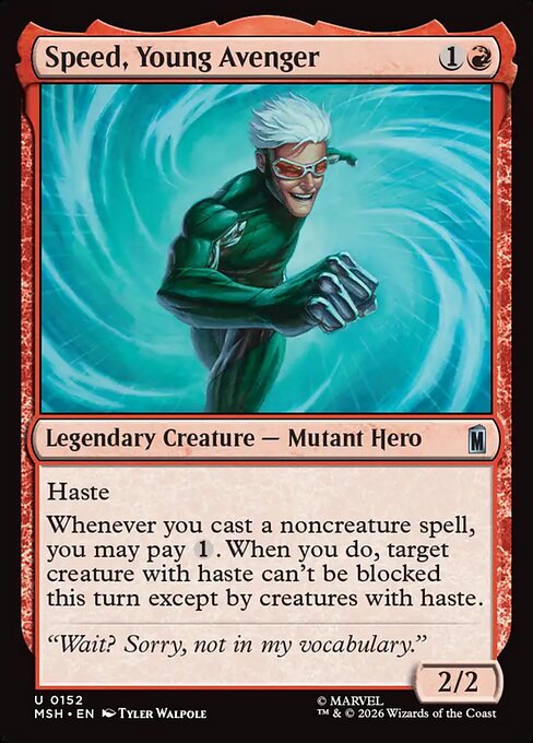Speed, Young Avenger - Marvel Super Heroes (MSH) #152 [Foil]