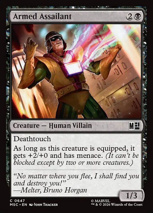 Armed Assailant - Marvel Super Heroes Commander () #647 [Foil] [Foil]