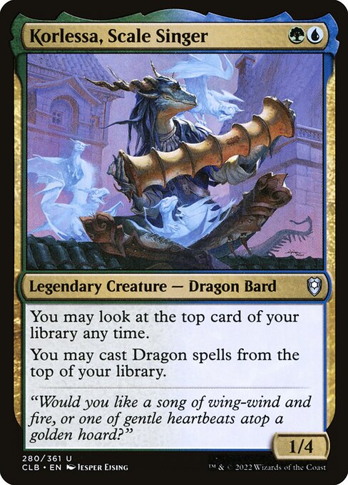 Korlessa, Scale Singer - Commander Legends: Battle for Baldur's Gate () #280