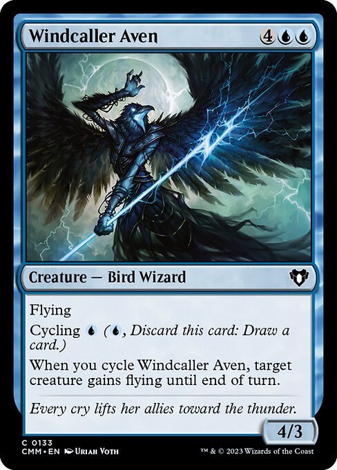 Windcaller Aven - Commander Masters (CMM) #133