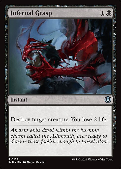 Infernal Grasp - Innistrad Remastered (inr) #119 [Foil] [Foil]