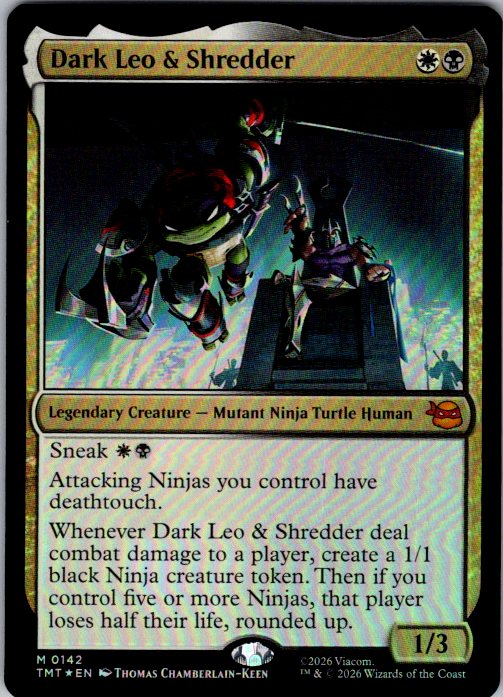 Dark Leo & Shredder [Foil] - Teenage Mutant Ninja Turtles (TMT) #142 [Foil]