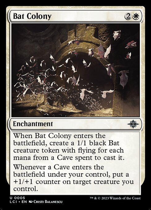 Bat Colony - The Lost Caverns of Ixalan (lci) #5 [Foil] [Foil]