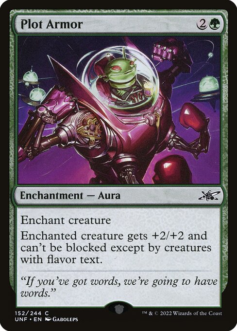 Plot Armor - Unfinity () #152 [Foil] [Foil]