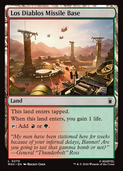 Los Diablos Missile Base - Marvel Super Heroes () #270 [Foil] [Foil]