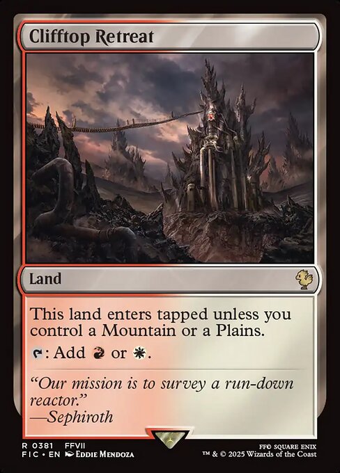 Clifftop Retreat - Final Fantasy Commander () #381