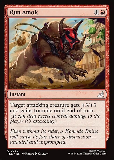 Run Amok - Avatar: The Last Airbender Eternal () #258 [Foil] [Foil]