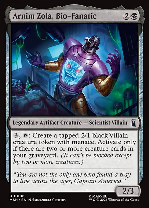 Arnim Zola, Bio-Fanatic - Marvel Super Heroes () #86 [Foil] [Foil]