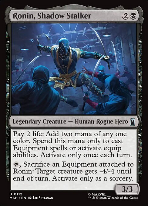 Ronin, Shadow Stalker - Marvel Super Heroes () #112 [Foil] [Foil]