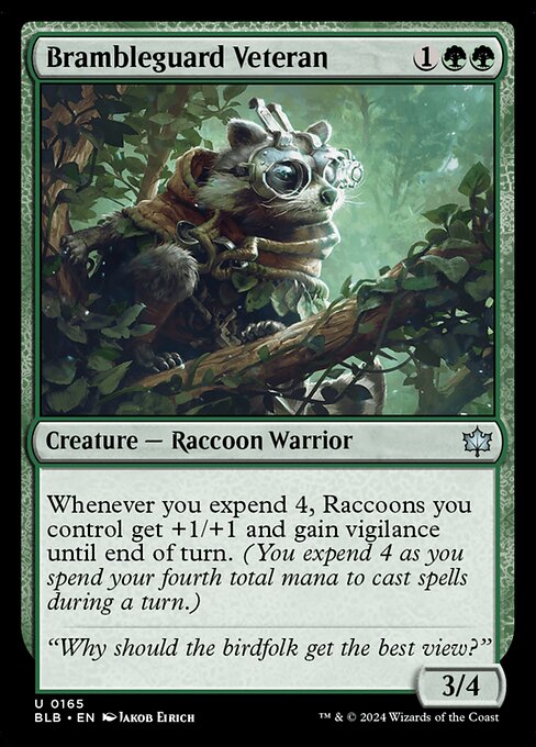 Brambleguard Veteran - Bloomburrow (BLB) #165 [Foil]